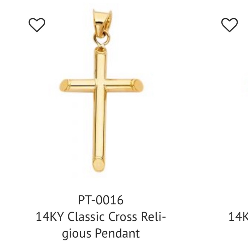 14 K gold cross - Picture 1 of 1